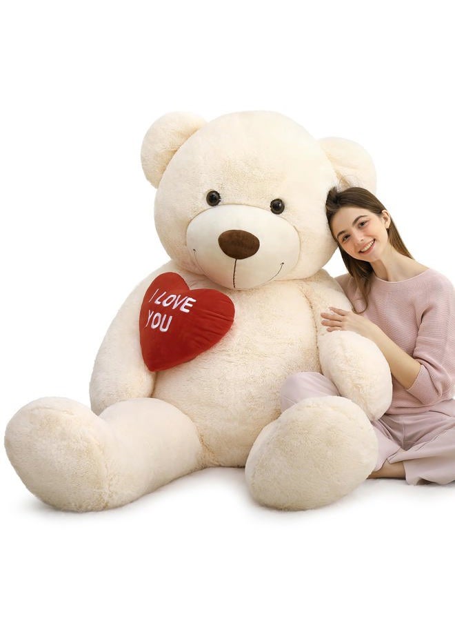 MaoGoLan Big Teddy Bear 5 Feet Tall for Girlfriend - I Love You Red Heart Giant Teddy Bear Stuffed Animal - Huge Valentines Teddy Bear for Boyfriend,Wife,Lover - Valentine's Day, Anniversary, Birthday - Image 1