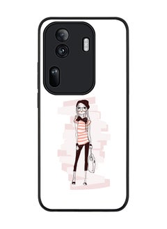 Rugged Black Edge Case for Oppo Reno11 Pro, Slim fit Soft Case Flexible Rubber Edges Anti Drop TPU Gel Thin Cover -  Style Queen