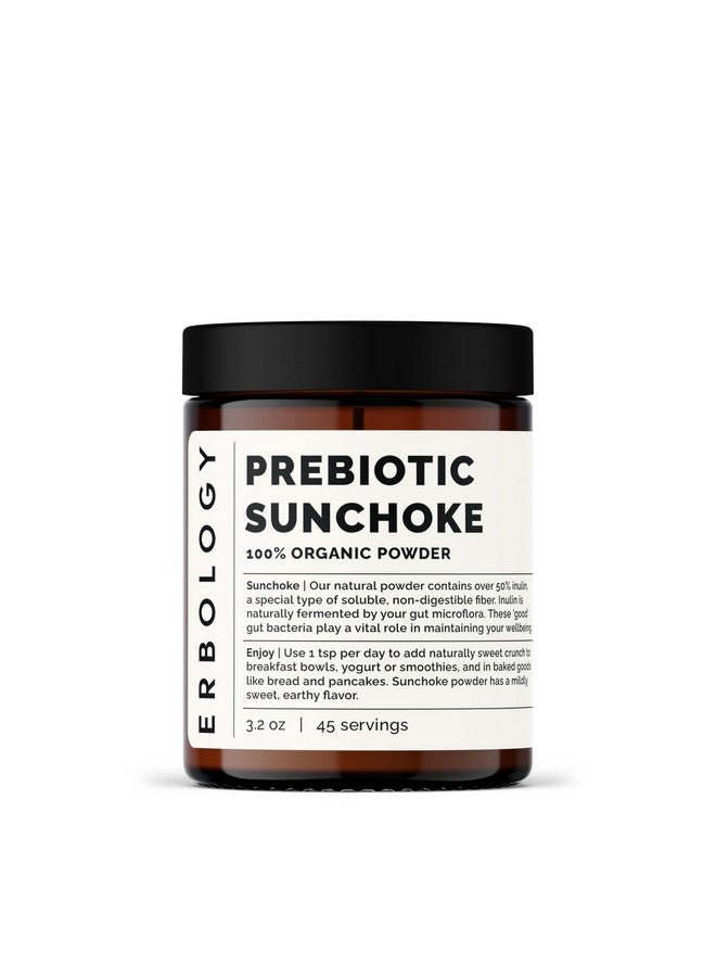 Erbology Organic Jerusalem Artichoke Powder 3.2 oz - 45 Servings - Sunchoke - 50% Prebiotic Inulin Fiber - Supports Gut Health and Promotes Diverse Microbiome - Feed Good Bacteria - Gluten-Free - Image 2