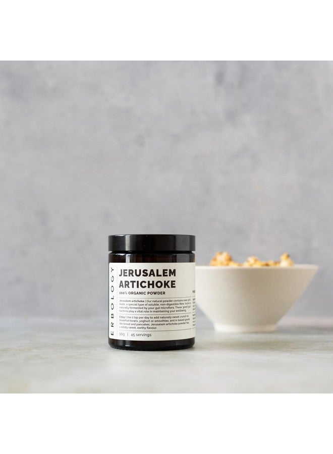 Erbology Organic Jerusalem Artichoke Powder 3.2 oz - 45 Servings - Sunchoke - 50% Prebiotic Inulin Fiber - Supports Gut Health and Promotes Diverse Microbiome - Feed Good Bacteria - Gluten-Free - Image 3