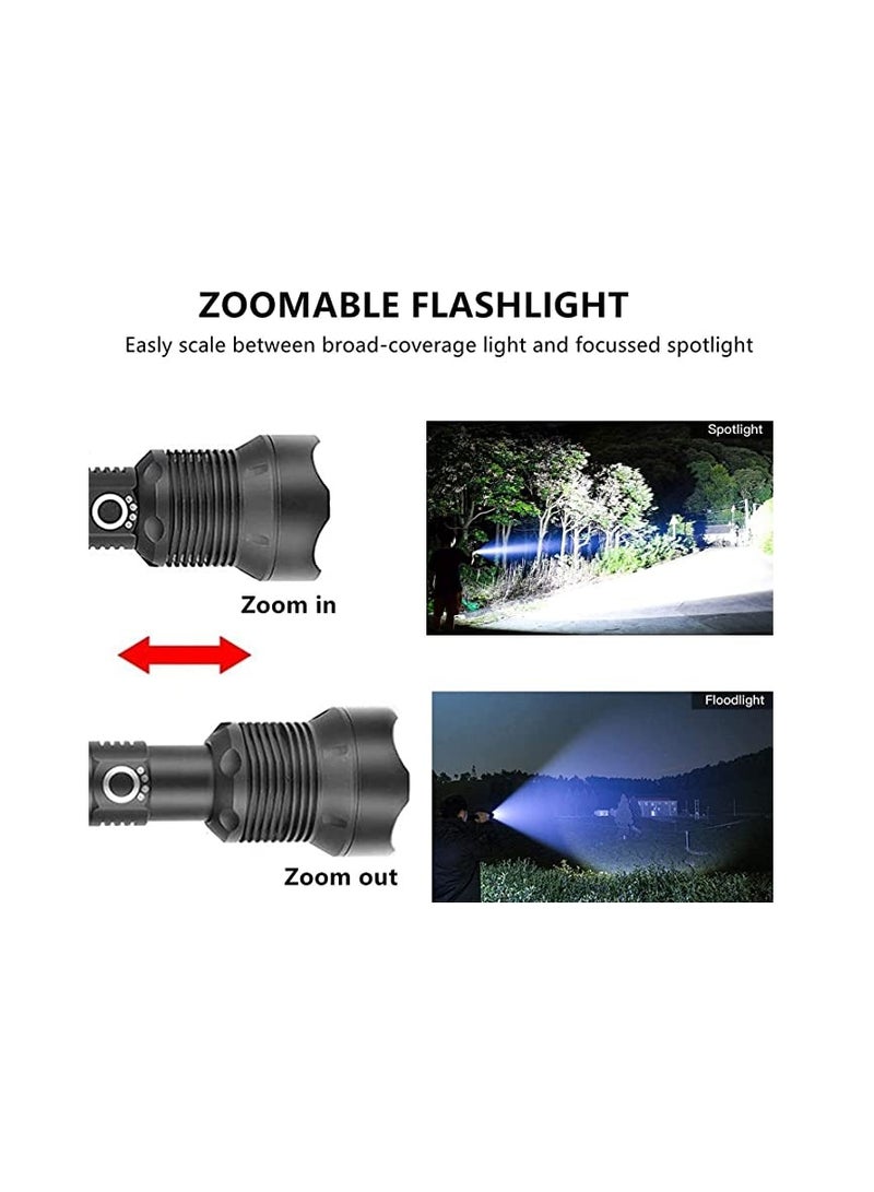 Rechargeable LED flashlight, advanced LED flashlight. With power level display indicator, rechargeable - Image 4