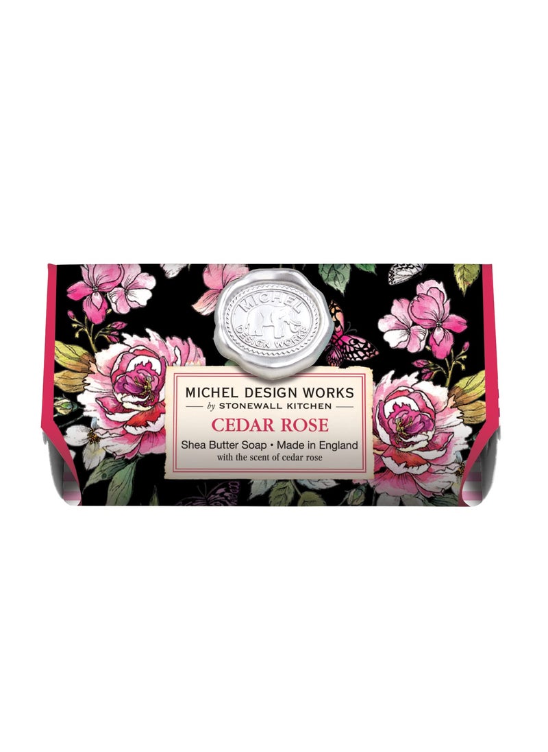 Michel Design Works Michel Design Works Large Bath Soap Bar Cedar Rose 