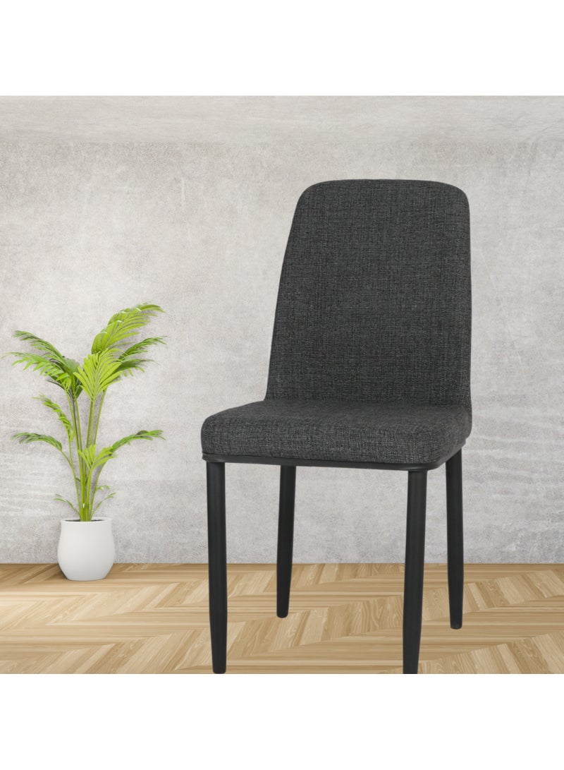 PixelsFurniture Set of 2 Pixels Furniture Kitchen Chairs with Backrest and Solid Metal Legs for Living Room Dining Room  - Image 2