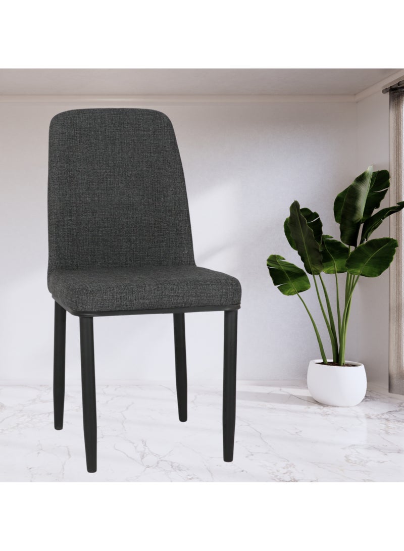 PixelsFurniture Set of 2 Pixels Furniture Kitchen Chairs with Backrest and Solid Metal Legs for Living Room Dining Room  - Image 4