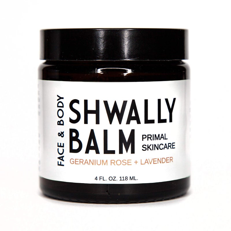 Shwally Tallow & Calendula Face and Body Balm - Paleo and Primal - 100% Grass Fed Tallow, Avocado and Olive Oil with Calendula Flowers (Organic Geranium Rose + Lavender, 4) - Image 1