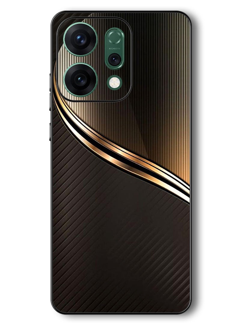 Theodor Case Compatible with Oppo Reno 14 6.59 Inch Protection Shockproof Bumper Cover Steel Pattern - Image 1