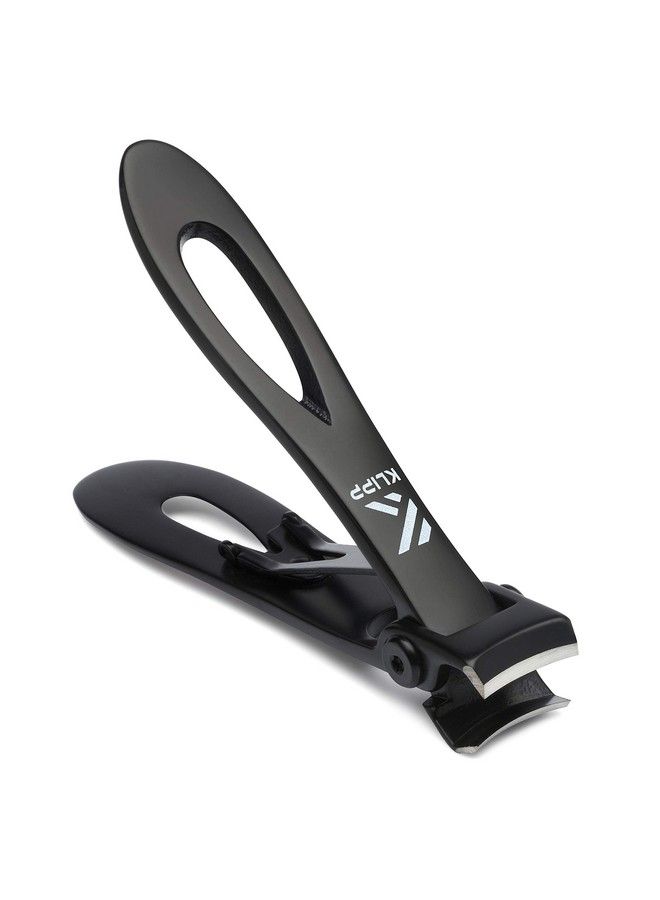KLIPP Nail Clippers For Thick Nails Klipp 15 Mm Wide Jaw Thick Fingernail And Toenail Cutter With Curved Stainlesssteel Blades And Black Vacuum Coating Podiatry Tool For Manicure Pedicure Toe Nail Care - Image 3
