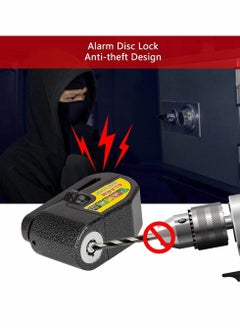 KASTWAVE Motocycle Alarm Lock, Disc Brake Lock Anti Theft Motorcycle Wheel Padlock Reminder Cable for Motorcycles Bicycles Scooter Honda Yamaha Harley Alarmed Motorbike  - Image 2