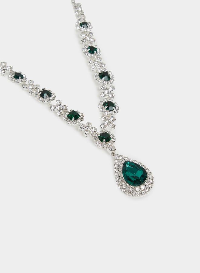 ستايلي قلادة ياقوت أخضر زمردي من ستايلي - Image 2