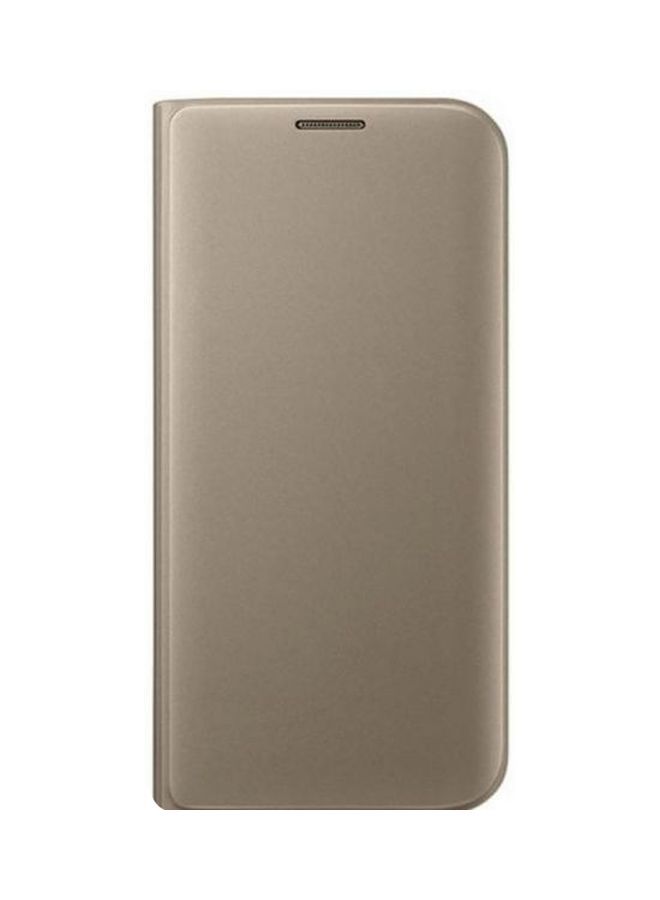NIBEMINENT Wallet Flip Case Cover With Stand For Samsung Galaxy A70 Gold  - Image 1