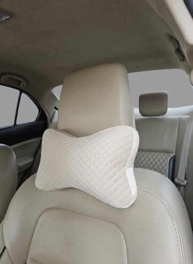 moxly Car Neck Pillow, Soft and Comfortable Headrest Pillow for Driving with Adjustable Strap, Made of 100% Memory Foam and Breathable Material, Neck Support and Relaxation for Car headrest - Image 5