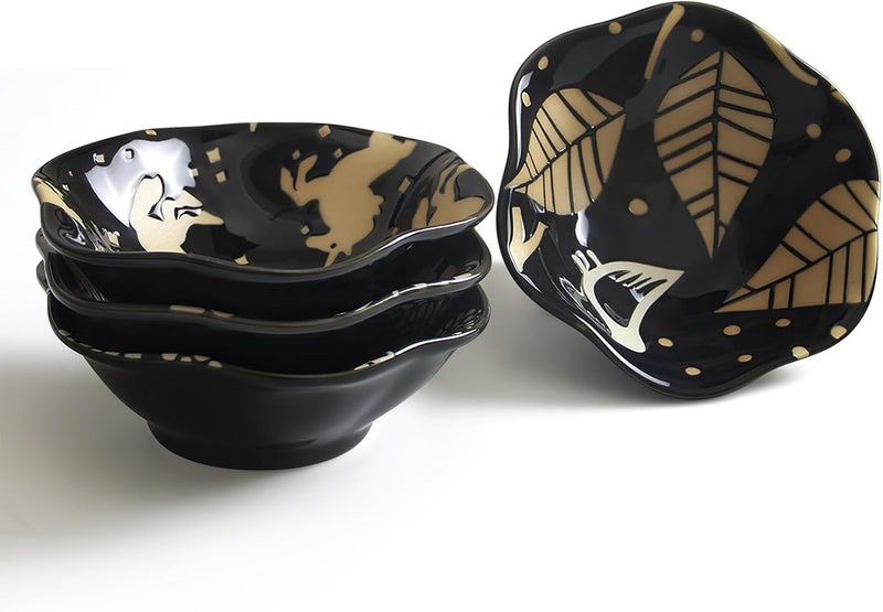 AYFDISHS 4 Inch Ceramic Dipping Bowls Side Dishes Soy Sauce Dishes ChineseJapanese Serving Dishes for Sushi Appetizer Plates for Kitchen Home Set of 4 White - Image 1