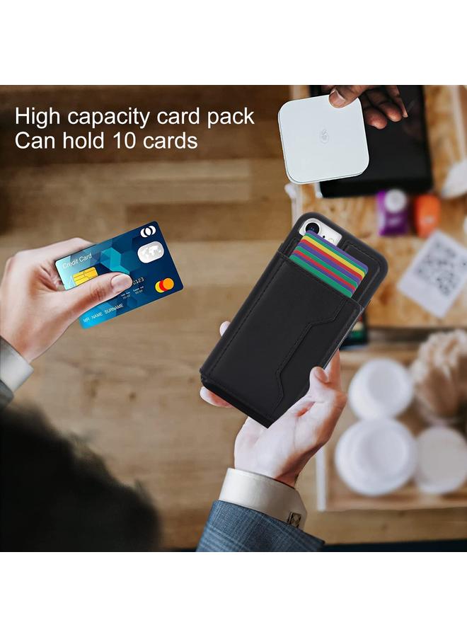 اس-توب جراب هاتف جلدي مضاد للسرقة وقابل للفصل مع بطاقة RFID لهاتف iPhone SE 2022 / 2020 / 8 / 7 - Image 5