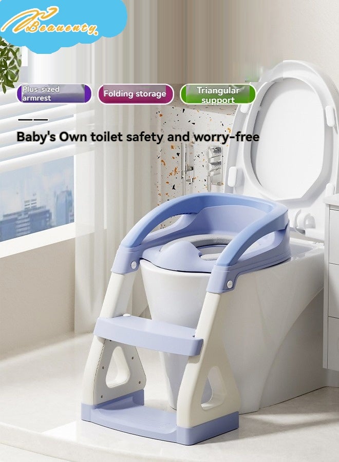 Beauenty Foldable Toilet Training Seat With Adjustable Step Stool Ladder - Image 2