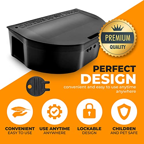 Ven-Trap Mouse Bait Stations 16 -Pack – Tamper-Resistant Locking Rodent Bait Boxes with Keys – Heavy-Duty Weatherproof Reusable Stations for Indoor & Outdoor Pest Control - Image 5