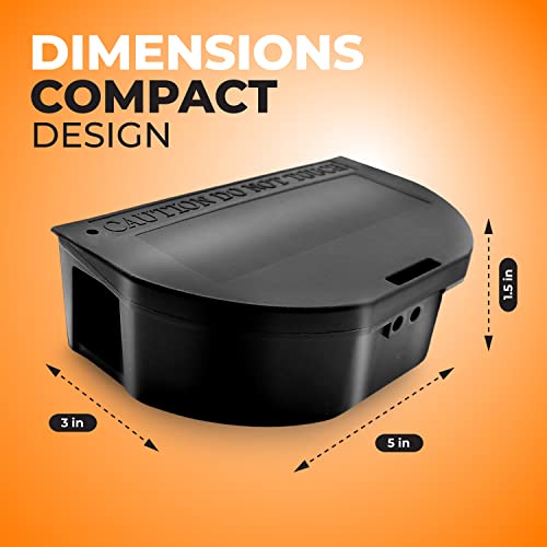 Ven-Trap Mouse Bait Stations 16 -Pack – Tamper-Resistant Locking Rodent Bait Boxes with Keys – Heavy-Duty Weatherproof Reusable Stations for Indoor & Outdoor Pest Control - Image 3
