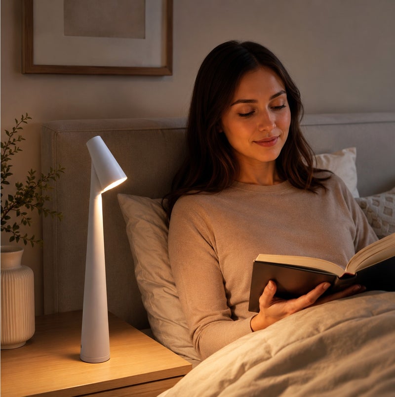 VENDIX Rechargeable Portable LED Table Lamp with Touch Control, Cordless Warm Light, Multicolor, - Image 3