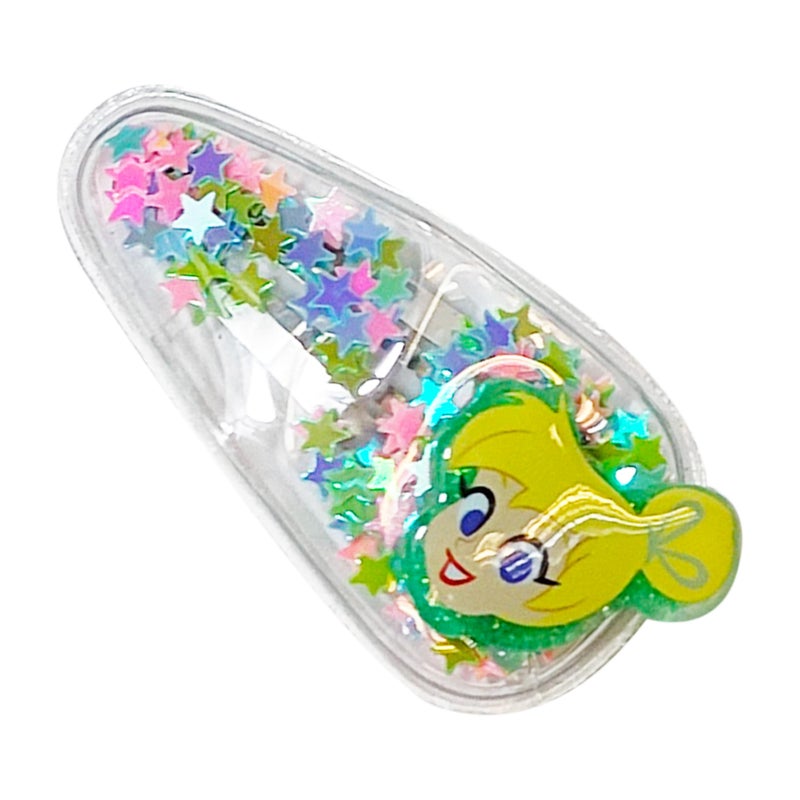 LUV HER Disney 100 Hair Accessories For Girls, 6pc Cute Hair Clips with Favorite Disney Figures Character Charms, Magical Confetti Hair Clips for Kids, Ages 3+ - Image 5