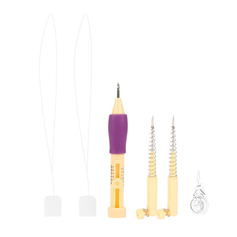 هزتيير التطريز لكمة إبرة PokingStitch التلبيد الكروشيه إبرة حياكة خياطة لكمة مجموعة أقلام أداة للحرف اليدوية للمبتدئين - Image 3