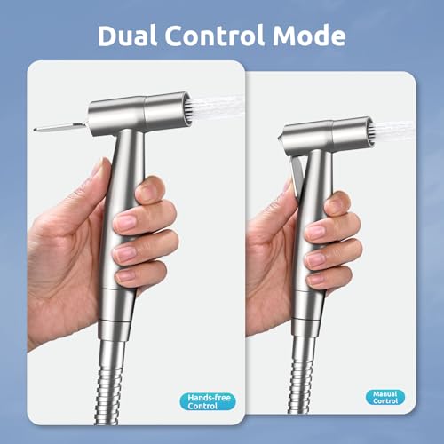 BRITULIF HandsFree Handheld Bidet Sprayer for Toilet Muslim Shower Dual Control Mode Spray Toilet Sprayer with Bidet Hose Adjustable Bidets Attachment for Toilet for Feminine Wash - Image 3