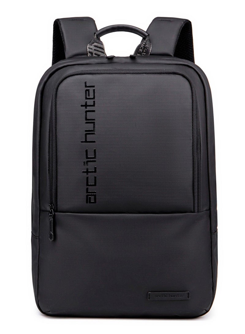 ARCTIC HUNTER water repellent laptop backpack 15.6 inch polyester travel shoulder bag for men and women, b00529, black - Image 3