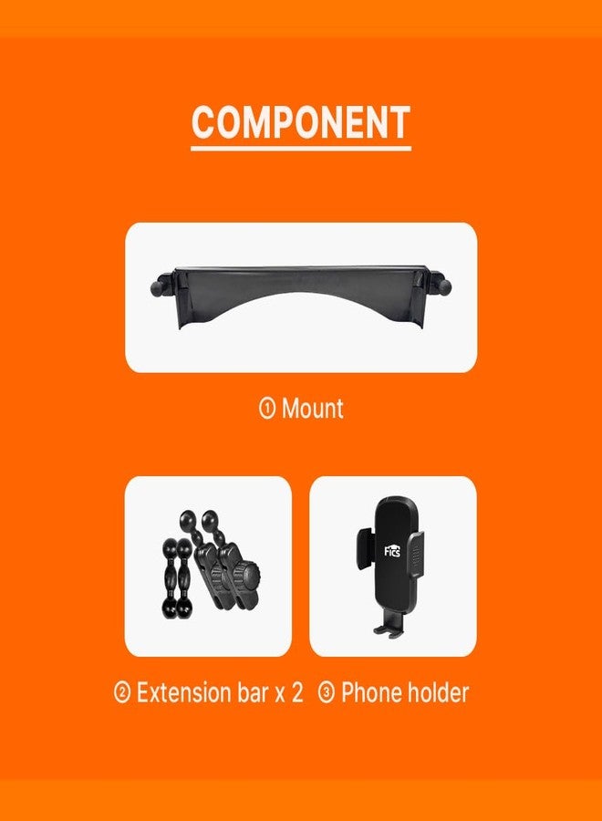 FICS Car Phone Holder for Genesis GV80 2021 2022 2023 2024 2025 - Custom-Fit Mount for Seamless Display Integration, Interior Accessories for Navigation Use, Stable Driving View - Image 5