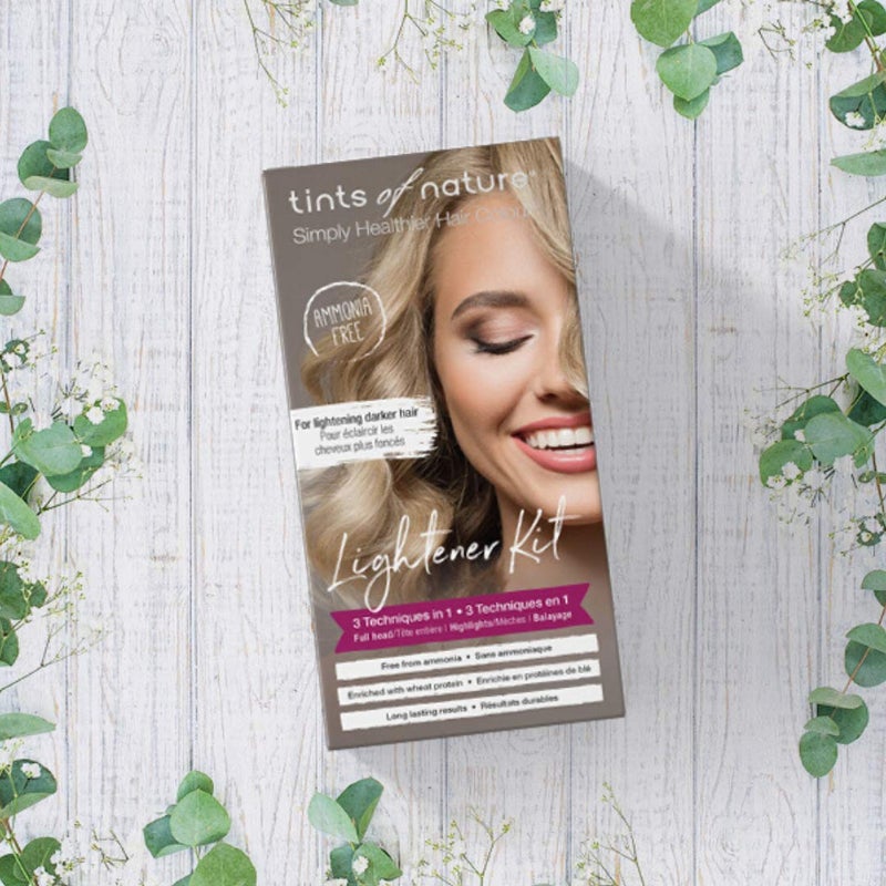 Tints of Nature 3 in 1 Lightener Kit | A Natural, Vegan-Friendly Way for Home Hair Highlights and Brightening | Cruelty-Free Semi-Permanent Dye - Image 3