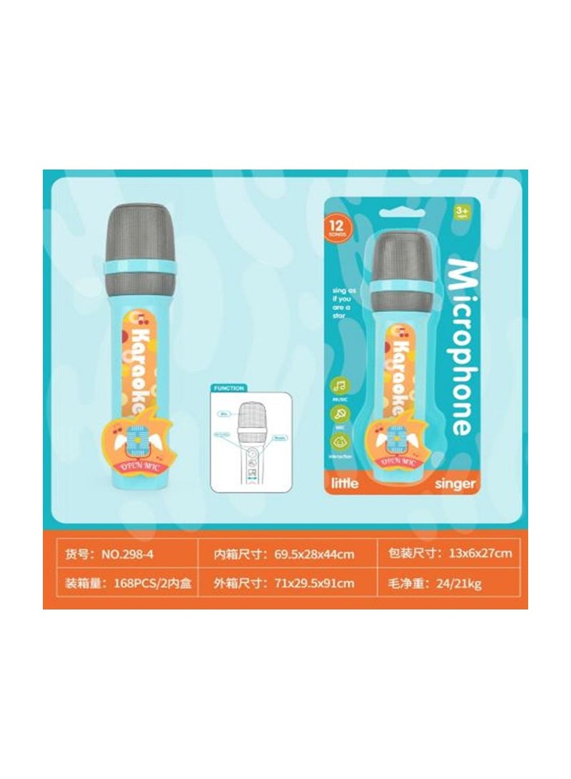 MICROPHONE  WITH MUSIC BLUE