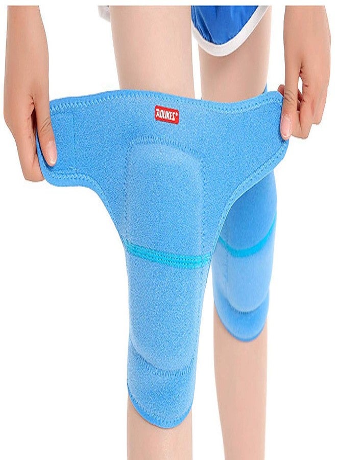 JUMISEE (2PCS) Kids Adjustable Knee Pad, Anti-Slip Padded Sponge Knee Brace Breathable Flexible Elastic Knee Support for Football Volleyball Dance Skating Basketball Sports - Image 1