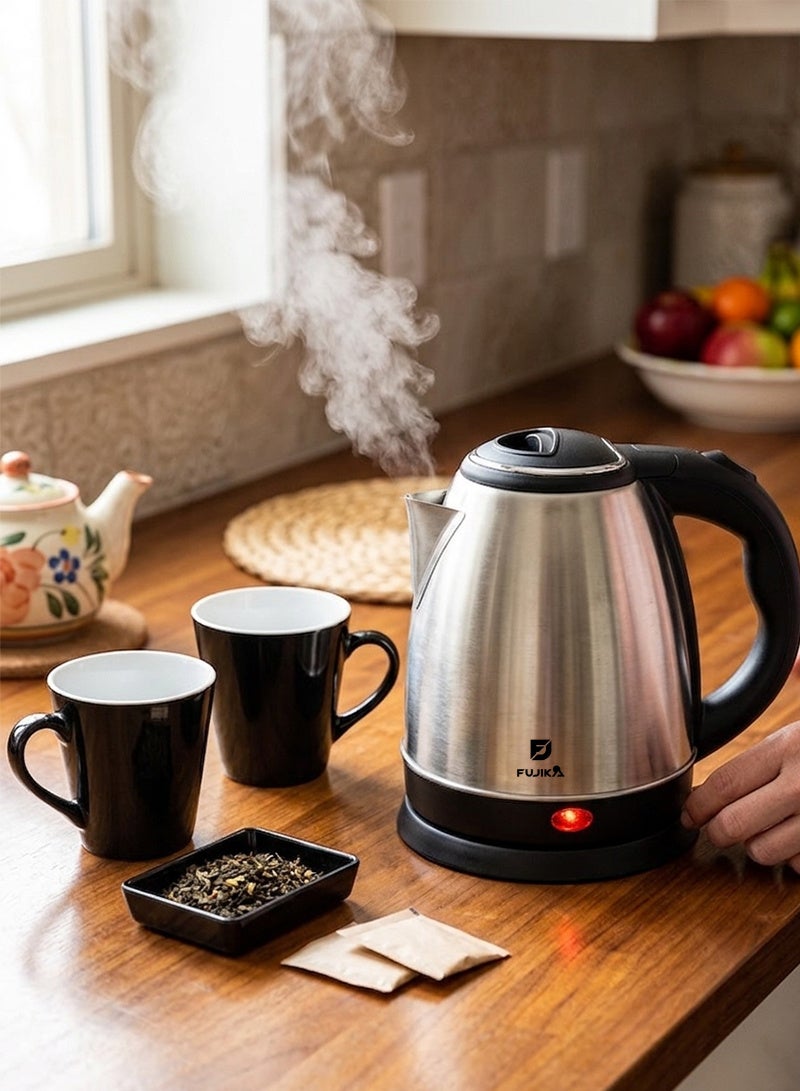 FUJIKA Electric Kettle - 1.5 Liters - 1500 Watts - Ideal for Homes and Hotels - FJK-1900S - Image 2