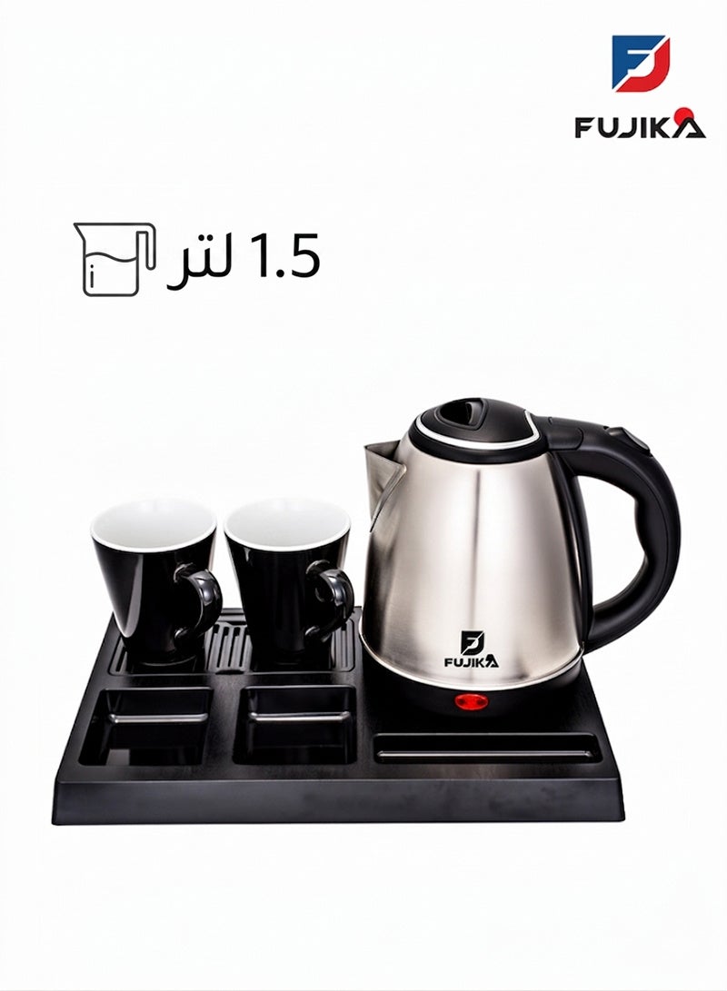 FUJIKA Electric Kettle - 1.5 Liters - 1500 Watts - Ideal for Homes and Hotels - FJK-1900S - Image 1