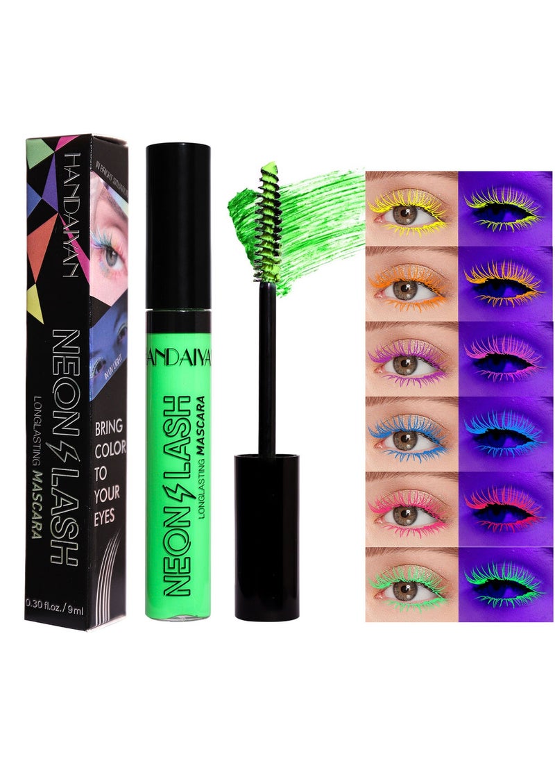 Handaiyan Mascara Volume And Long Waterproof Extreme Volume Colorful Neon Makeup Mascara Intense Length Lasting Curly Slender,Lengthening Smudge-Proof No Clumping,Easy To Apply Best Grande Lash  - Image 1
