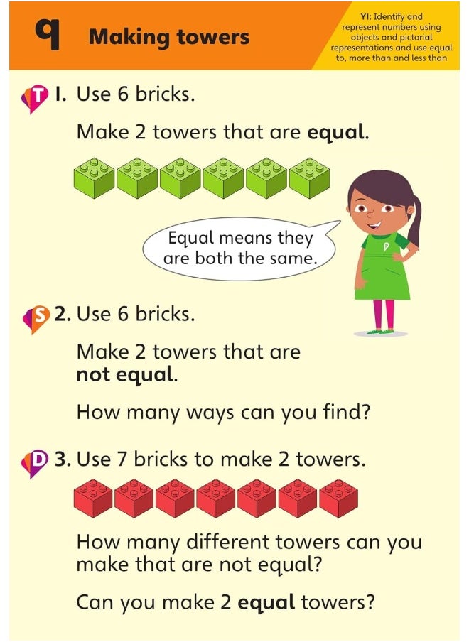 null - Pinpoint Maths Year 1 Problem Solving and Reasoning Challenge Cards: Y1 Problem Solving and Reasoning Pk - Image 1