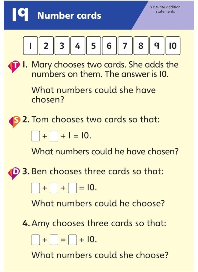 null - Pinpoint Maths Year 1 Problem Solving and Reasoning Challenge Cards: Y1 Problem Solving and Reasoning Pk - Image 1