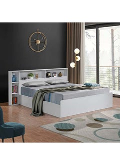 Home Box Kulltorp Shelva King Bed with Side Storage 222.5 x 100 x 213 cm  - Image 1