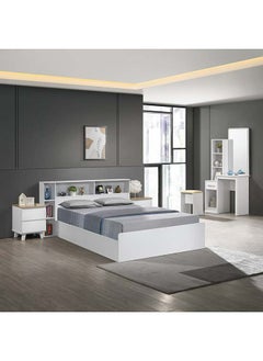 Home Box Kulltorp Shelva King Bed with Side Storage 222.5 x 100 x 213 cm  - Image 3