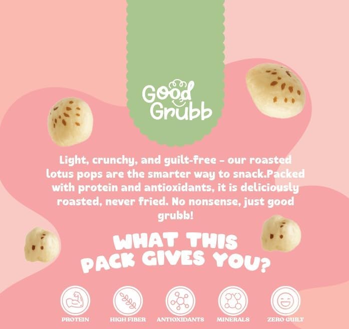 Good Grubb Popped Lotus Seeds with Himalayan Salt - 3 Pack - Image 3