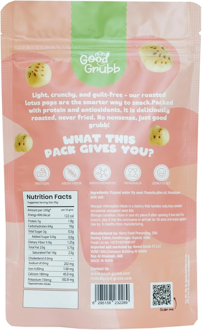 Good Grubb Popped Lotus Seeds with Himalayan Salt - 3 Pack - Image 2