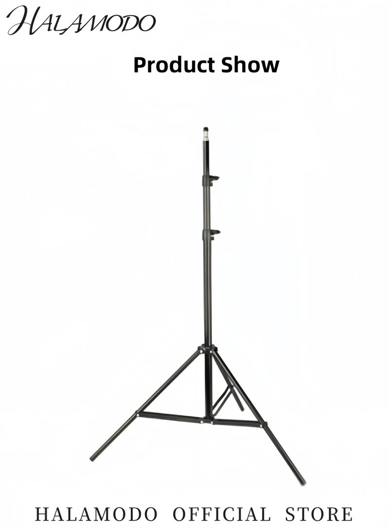 هالامودو حامل إضاءة للتصوير الفوتوغرافي حامل ثلاثي القوائم محمول للصور والفيديو وحامل ثلاثي القوائم قابل للتعديل وحامل إضاءة قابل للسحب للفلاش السريع وصندوق الضوء والكاميرا والإضاءة الفوتوغرافية - Image 2
