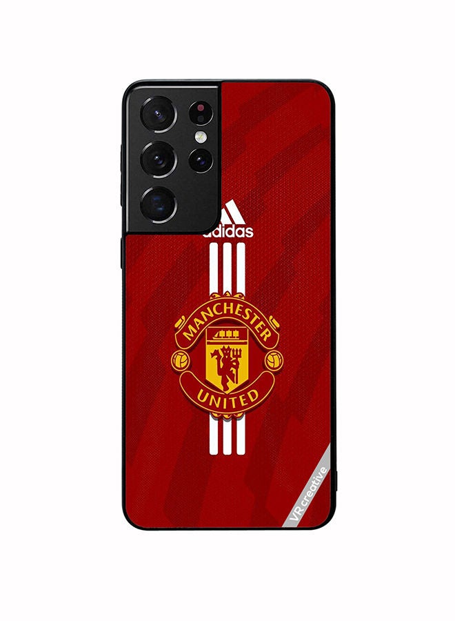 VR CREATIVE Protective Case Cover For Samsung Galaxy S21 Ultra 5G Man United Design Multicolour - Image 1