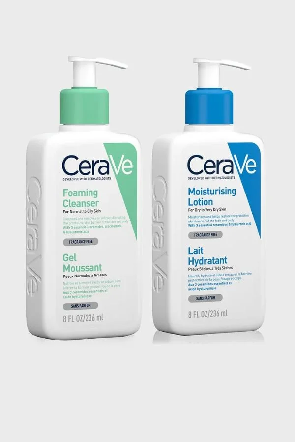 CeraVe Cleanser + Moisturiser Hydration Value Set