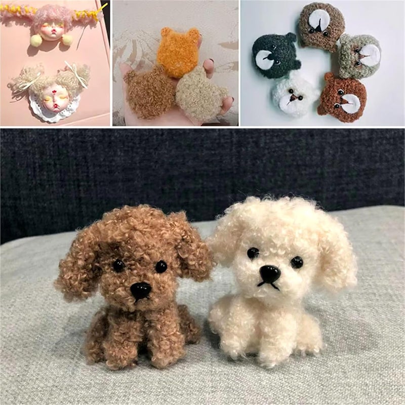 1PCS 50g Soft Imitation Teddy Curly Velvet Yarn Imitation Fur Yarn Knitting Crochet Thread DIY Doll Animal Clothes Scarf Material Yarn for Crocheting(19-1PC) - Image 3