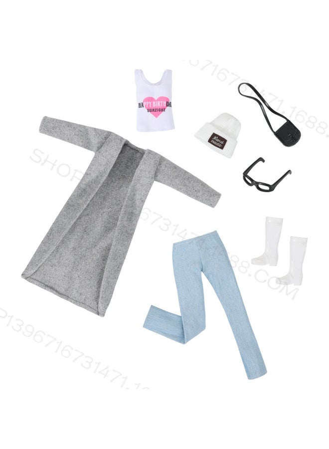 Foreign Trade New 30CM Doll Fashion Talent Anchor Series Windbreaker Coat Bobby 