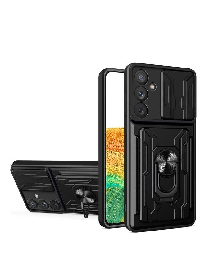 اس-توب جراب لهاتف Samsung Galaxy A34 5G، جراب هاتف منزلق مزود بدرع كاميرا وبطاقة - Image 1