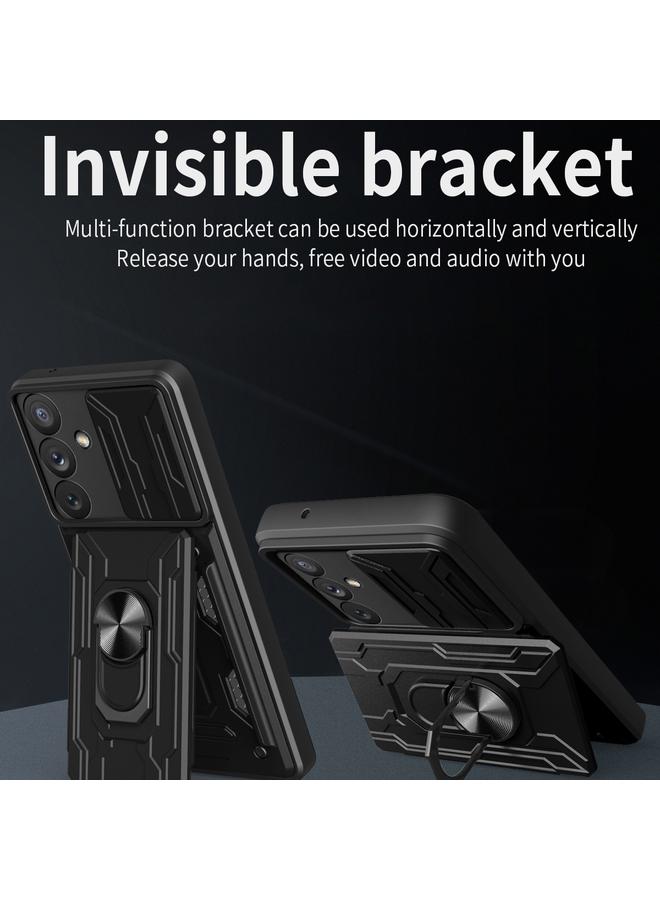 اس-توب جراب لهاتف Samsung Galaxy A34 5G، جراب هاتف منزلق مزود بدرع كاميرا وبطاقة - Image 5