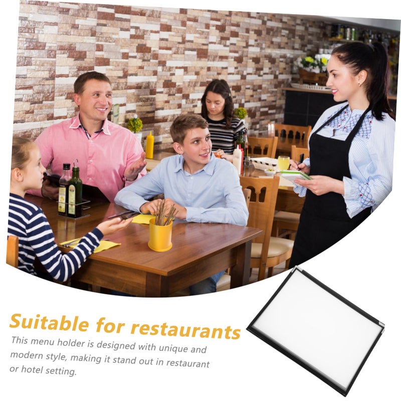 Commercial Menu Holder Book Single View Cover For Restaurant Cafe Hotel Drinks - Image 5