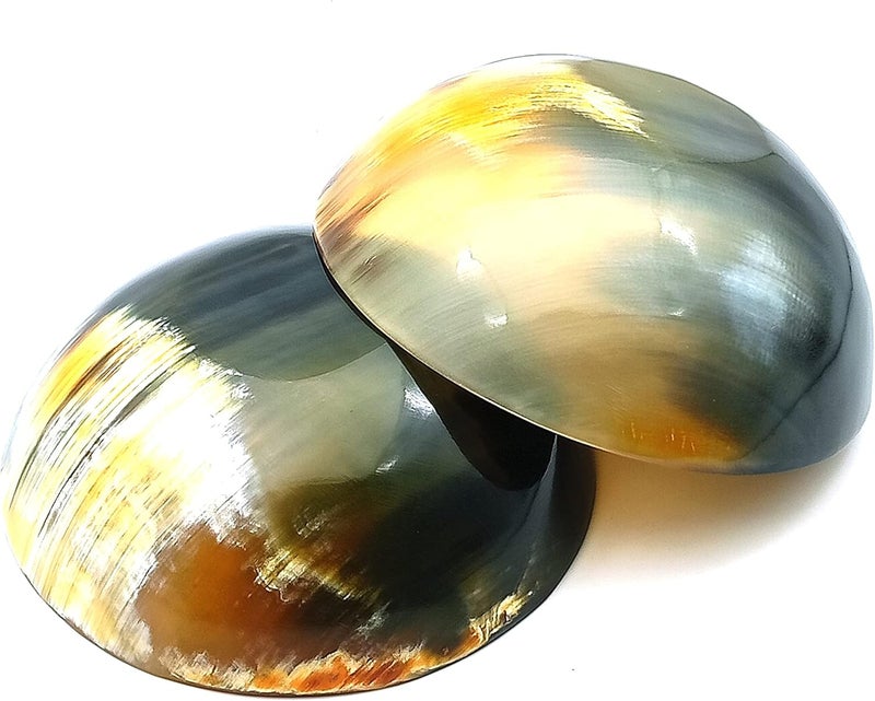AYZCORP Set of 4 Horn Bowl Viking Norse Medieval Reenactment HORN BOWL SERVING  SHAVING BOWLS gift for mother father Husband christmas gift Medium size Hand CraftedPolished Finish 4 Diam x 2 Deep - Image 5