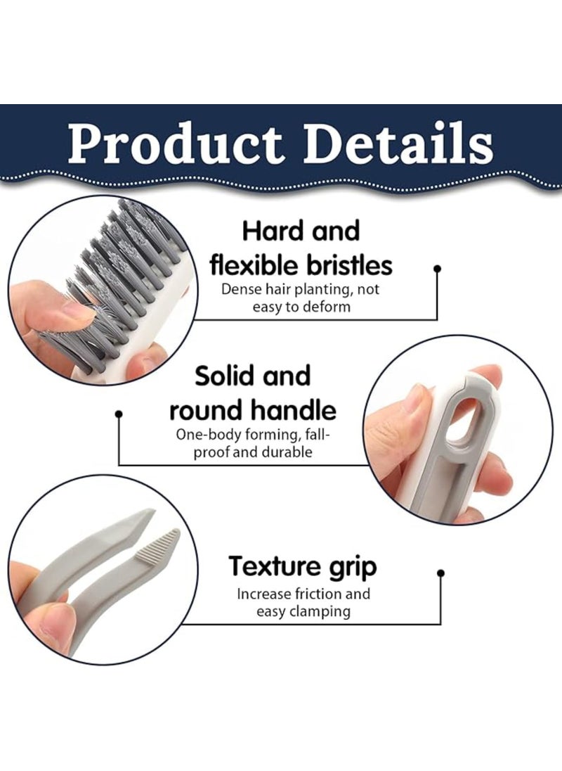 Prostuff.in Prostuff.in® Multifunctional 2-in-1 Hard Bristle Crevice Cleaning Brush Gap Cleaning Tools for Household Use, Home, Kitchen, Bathroom, Window, Vehicle, Faucets, Toilet Multicolor 1 Pcs  - Image 4