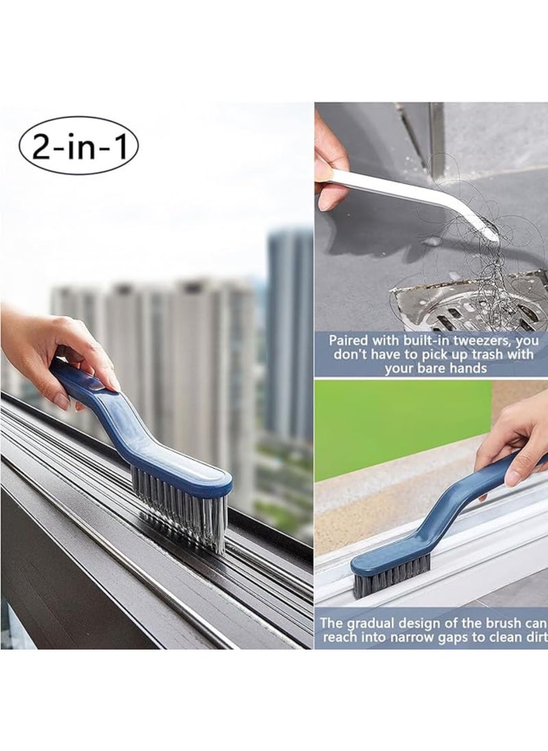 Prostuff.in Prostuff.in® Multifunctional 2-in-1 Hard Bristle Crevice Cleaning Brush Gap Cleaning Tools for Household Use, Home, Kitchen, Bathroom, Window, Vehicle, Faucets, Toilet Multicolor 1 Pcs  - Image 2