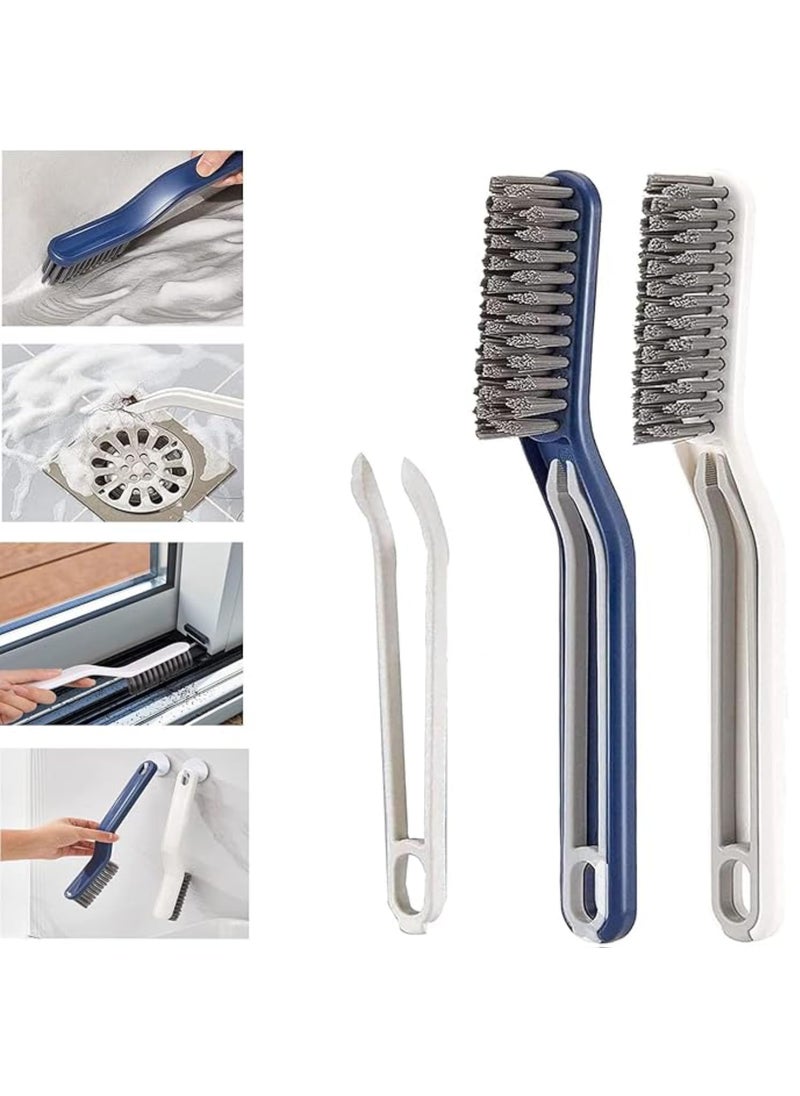 Prostuff.in Prostuff.in® Multifunctional 2-in-1 Hard Bristle Crevice Cleaning Brush Gap Cleaning Tools for Household Use, Home, Kitchen, Bathroom, Window, Vehicle, Faucets, Toilet Multicolor 1 Pcs  - Image 1